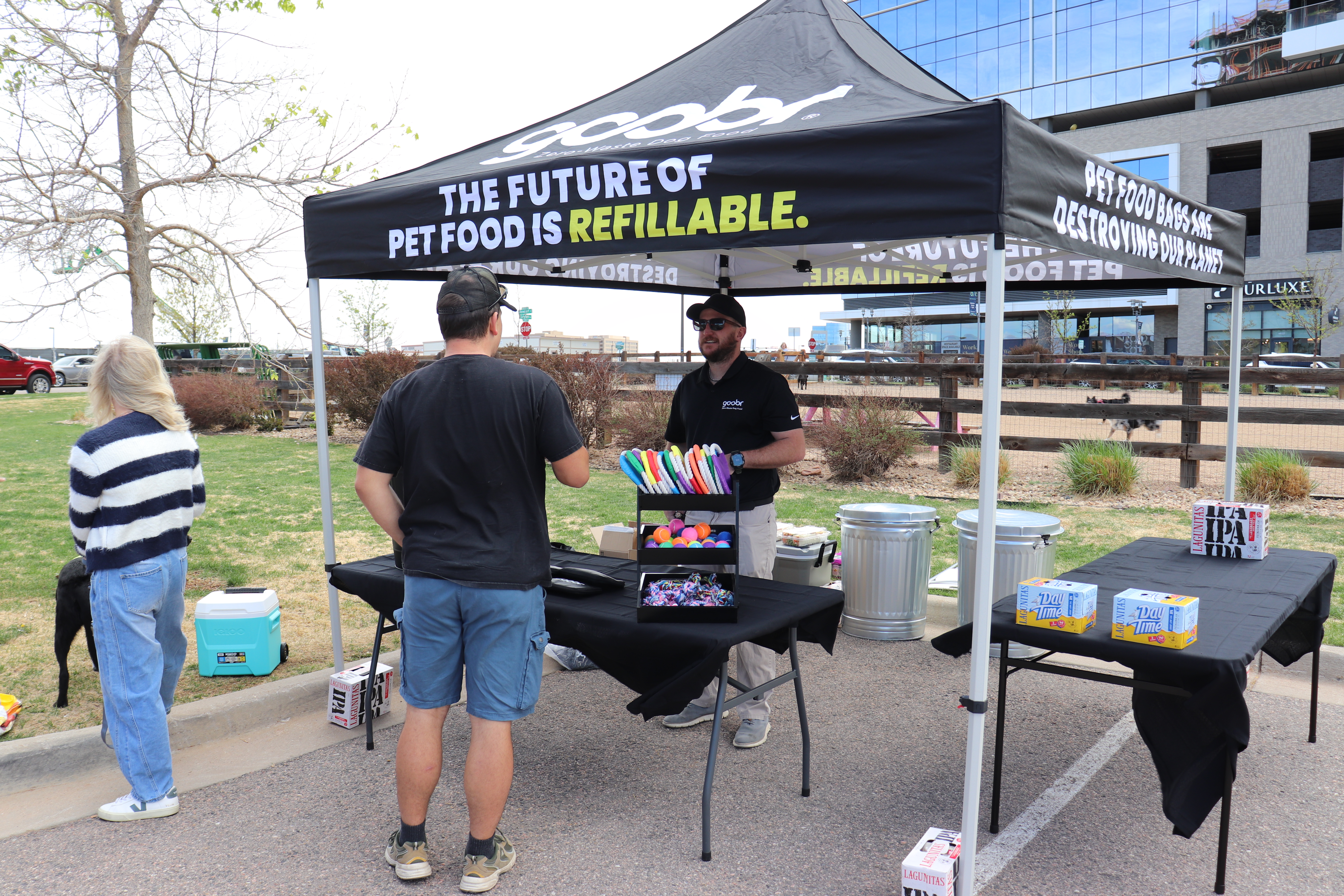 Dogs and owners at a Goobr event